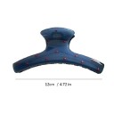 Set de 2 bucăți de clești decorativi pentru păr 8–12 cm Clește arcuit cu buline și fundiță roșie Clește stilat pentru o coafură fixă 3
