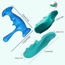 Set de 2 instrumente de masaj prin presopunctura pentru punctele de presiune pe spate, gat si coloana vertebrala, design ergonomic pentru ameliorarea tensiunii musculare 4