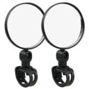 Set de 2 oglinzi rotunde pentru bicicletă 7,5 cm Oglinzi rotative pentru bicicletă cu suport pentru ghidon Rotație la 360° Accesoriu de siguranță 1
