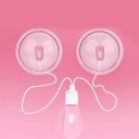 Set de 2 ventuze vibrante pentru san cu telecomanda, 10 moduri de vibratie si stimulare mamelonului la 360° roz ambalaj discret de 28 mm 4