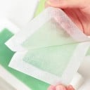 Set de 20 benzi de ceară pentru femei pentru îndepărtarea părului cu aloe vera hârtie de ceară rece, dublu fețe, piele netedă, corp, față 3