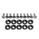 Set de 20 bucăți de elemente de fixare pentru scutere electrice Dualtron 1 2 3 Thunder Eagel Ultra Zero – 10 șuruburi și 10 piulițe din metal rezistent 4