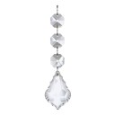 Set de 20 bucăți de ornamente acrilice transparente Decorațiuni de Crăciun cu efect de cristal pentru brad Ornamente strălucitoare suspendate pentru decorul de iarnă 1