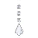 Set de 20 bucăți de ornamente acrilice transparente Decorațiuni de Crăciun cu efect de cristal pentru brad Ornamente strălucitoare suspendate 1