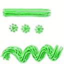 Set de 3 bicos de decoração para pastelaria com orifícios finos, médios e grossos para criar relva, pelos e texturas em bolos e doces 8