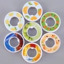 Set de 3 bucăți de inele aromatizatoare pentru sticle 4 cm adaptor din plastic pentru capacul sticlei sportive diverse arome accesoriu 2