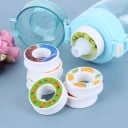 Set de 3 bucăți de inele aromatizatoare pentru sticle 4 cm adaptor din plastic pentru capacul sticlei sportive diverse arome accesoriu 3