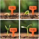 Set de 30 etichete colorate pentru plante, 10 cm, etichete de grădină din plastic, în formă de T, impermeabile, pentru răsaduri 2