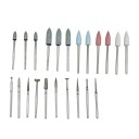 Set de 35 de unelte HP pentru polizarea și șlefuirea ceramicii și porțelanului Freze diamantate discuri pietre roți de silicon perii 3