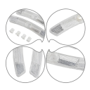 Set de 4 benzi reflectorizante pentru spițe de bicicletă 125x20 mm Reflectorizante pentru spițe de bicicletă Accesorii fixe pentru biciclete Vizibilitate Siguranță nocturnă 10