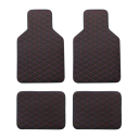 Set de 4 covorașe pentru mașină cu model geometric matlasat, 70 x 45 cm și 35 x 45 cm, covorașe auto pentru podeaua din față și din spate 3