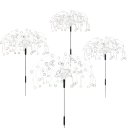 Set de 4 lămpi solare cu LED-uri cu țăruș de artificii Lumină de exterior rezistentă la apă pentru grădină, iarbă, curte, peisaj, decorare, iluminat zână 2