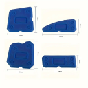 Set de 4 răzuitoare de silicon pentru etanșare, instrumente albastre de rostuire, spatulă de silicon pentru etanșare, instrument de etanșare pentru baie 2