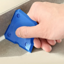 Set de 4 răzuitoare de silicon pentru etanșare, instrumente albastre de rostuire, spatulă de silicon pentru etanșare, instrument de etanșare pentru baie 3