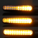 Set de 4 semnalizatoare LED pentru motocicletă Semnalizatoare pentru motocicletă de 12V cu 12 LED-uri 8,7 x 1,9 x 2,4 cm Montare universală 3