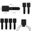 Set de 5 benzi autoadezive din nailon pentru organizarea cablurilor reutilizabile cu arici 3