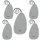 Set de 5 bucăți de cârpe de curățare 17 x 33 cm cu sfoară de 81 cm pentru saxofon, clarinet, trompetă, flaut, picolo, hoboe, țesătură din bumbac, accesorii universale 2