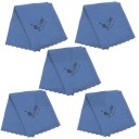 Set de 5 bucăți de cârpe de curățare 34 x 34 cm pentru saxofon, clarinet, trompetă, flaut, picolo, hoboj Țesătură din bumbac cu absorbție mare Accesorii universale 2