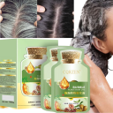 Set de 5 Champú colorante capilar herbal natural 5 minutos Cobertura de canas Nutrición Regeneración Composición suave Extractos de plantas 6