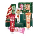 Set de 5 creme pentru mâini 30 g Set cadou de Crăciun cu creme hidratante Vanilla Coconut Orange Rose Sakura cutie 13,5 x 12 x 2,5 cm 2