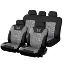 Set de 5 huse pentru scaun auto Design anvelope cu papion Huse de protecție pentru scaun auto Poliester Model elegant Întreținere ușoară 1