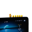 Set de 5 mini rațe decor pentru interiorul mașinii Ornament pentru oglinda retrovizoare și bord Accesoriu original pentru iubitorii detaliilor drăguțe 4