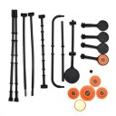 Set de 5 ținte pentru copii 20 x 23 x 31 cm Suport de antrenament auto-reglabil din plastic cu plăci mobile 1