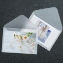 Set de 50 bucăți de plicuri transparente 16 x 16 cm hârtie semi-transparentă cu clapetă autocolantă pentru felicitări invitații 4