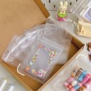 Set de 50 bucăți de pungi din plastic 14×20 cm pungi transparente sigilabile pentru bijuterii, fotografii și depozitarea obiectelor mici 5