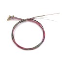 Set de 6 corzi Miwayer pentru chitară acustică Culori neutre Corzi metalice de înaltă calitate pentru un ton ascuțit Durată lungă de viață Set de schimb pentru chitariști 7