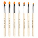 Set de 7 bucăți de pensule pentru unghii 4-8 mm, 6-12 mm Pensule profesionale din nailon pentru acril, gel, lac Pensule cosmetice pentru pictura 1