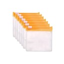 Set de 7 pungi pentru medicamente 7,5 x 7,5 cm, pungi transparente cu fermoar, pungi reutilizabile, organizator de călătorie, ambalaje din plastic pentru medicamente 6