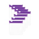 Set de 7 pungi pentru medicamente 7,5 x 7,5 cm, pungi transparente cu fermoar, pungi reutilizabile, organizator de călătorie, ambalaje din plastic pentru medicamente 7