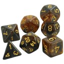 Set de 7 zaruri poliédrice RPG stil galaxie set fantasy multicolor pentru jocuri de masă Dungeons & Dragons 8