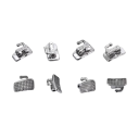 Set de 80 bucăți de tuburi bucale ortodontice 2. molar MBT 0,022 tuburi monoblok lipite pentru corecția dentară 3
