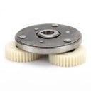 Set de ambreiaj pentru motorul bicicletei electrice Roți dințate din nylon 36T cu rulmenți 608Z Oțel și nylon Alb și argintiu Pentru motoare 3