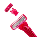 Set de aparate de ras manual 13,5 x 4,5 x 2,3 cm 1 aparat de ras + 18 lame Oțel inoxidabil cu șase straturi Ras masculin Ras de dame Cap de schimb 3