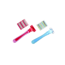 Set de aparate de ras manual 13,5 x 4,5 x 2,3 cm 1 aparat de ras + 18 lame Oțel inoxidabil cu șase straturi Ras masculin Ras de dame Cap 2