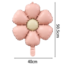 Set de baloane din folie 50,5 x 40 cm în formă de margarete roz pentru decorarea florală a sărbătorilor Decor pentru petreceri și nunți 2