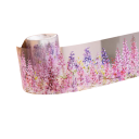 Set de benzi decorative transparente autocolante 5×200 cm cu un model floral delicat de glicină, potrivit pentru decorare și creații creative 2