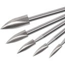 Set de biți pentru sculptură 11 buc Stopcă 3 mm Freze 3 până la 8 mm și vârfuri de gravare din oțel HSS Argintii pentru microbursă și sculptură 3