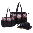 Set de bolsas de maternidad 5 pcs para viajar con niños Bolsa de cambio grande y pequeña Cambiador Estuche para botellas Estuche para alimentos 3