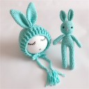 Set de bonnet tricoté et lapin pour enfants 2 pièces 7