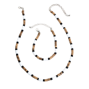 Set de brățară 18+5 cm și colier 45+7 cm bijuterii vintage africane unisex din aliaj Accesoriu etno stilat 3