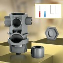 Set de chei multifuncționale pentru instalare 100 x 60 x 50 mm pentru montarea bateriilor, ventilelor, perlatoarelor și sifonelor 2