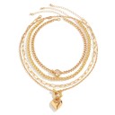 Set de chokeruri pentru femei 4 bucăți Colier chunky cu design stratificat Lungime ajustabilă Bijuterii elegante și moderne pentru purtare 1