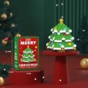 Set de construcție de Crăciun Brad 5,8 x 4,5 x 5,9 cm 147 buc Micro cărămizi Model din plastic Mini set de construcție Decorațiune de Crăciun 2