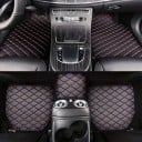 Set de covorase auto universale 5 bucăți Covorase din piele rezistente la apă pentru mașini Covorase de protecție pentru podeaua 5