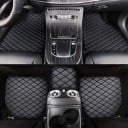 Set de covorase auto universale 5 bucăți Covorase din piele rezistente la apă pentru mașini Covorase de protecție pentru podeaua 2