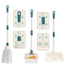 Set de curățenie pentru copii cu mătură, mop, lopată, găleată și accesorii pentru joacă realistă în gospodărie 2